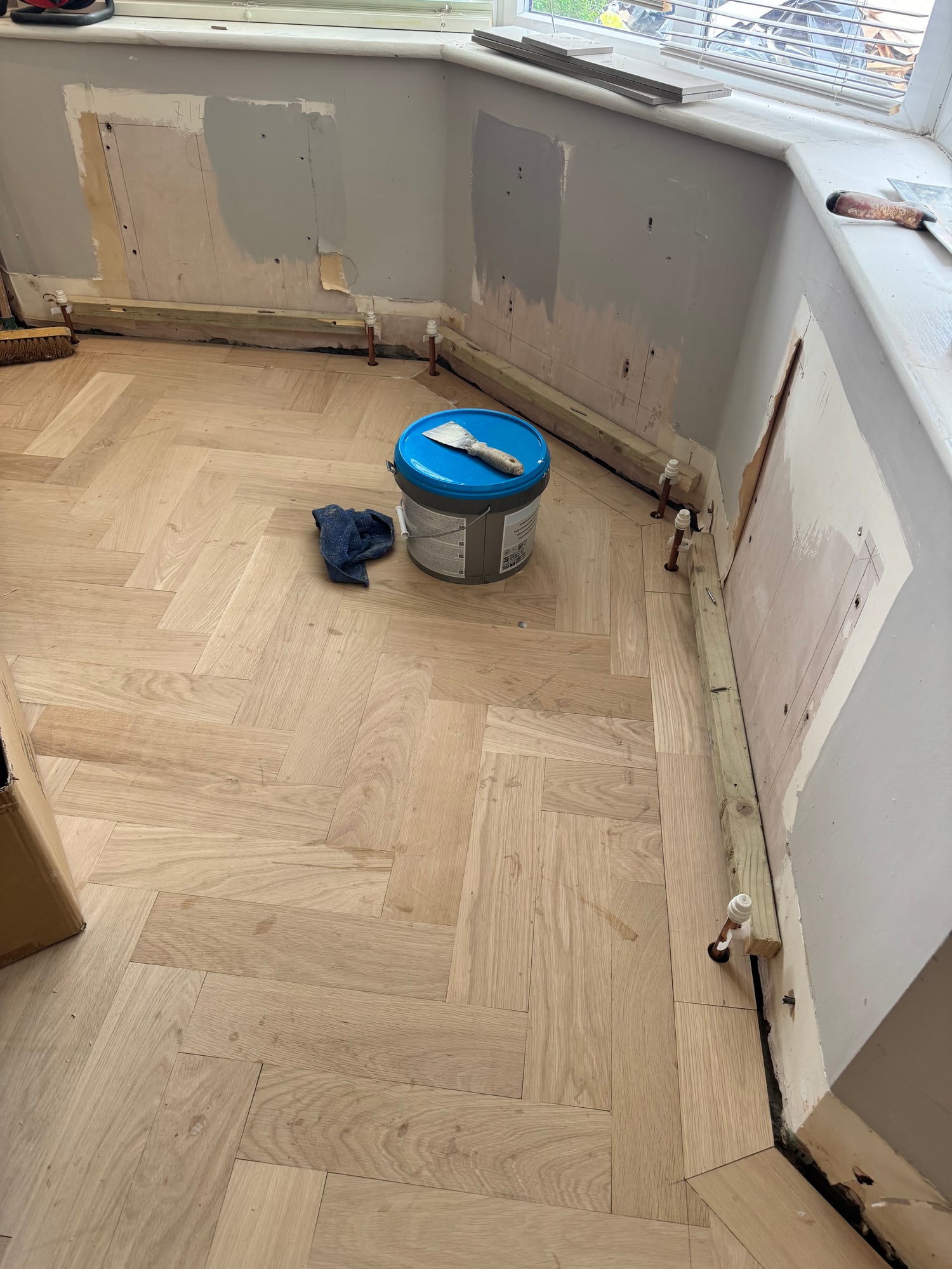 Refinished oak floor