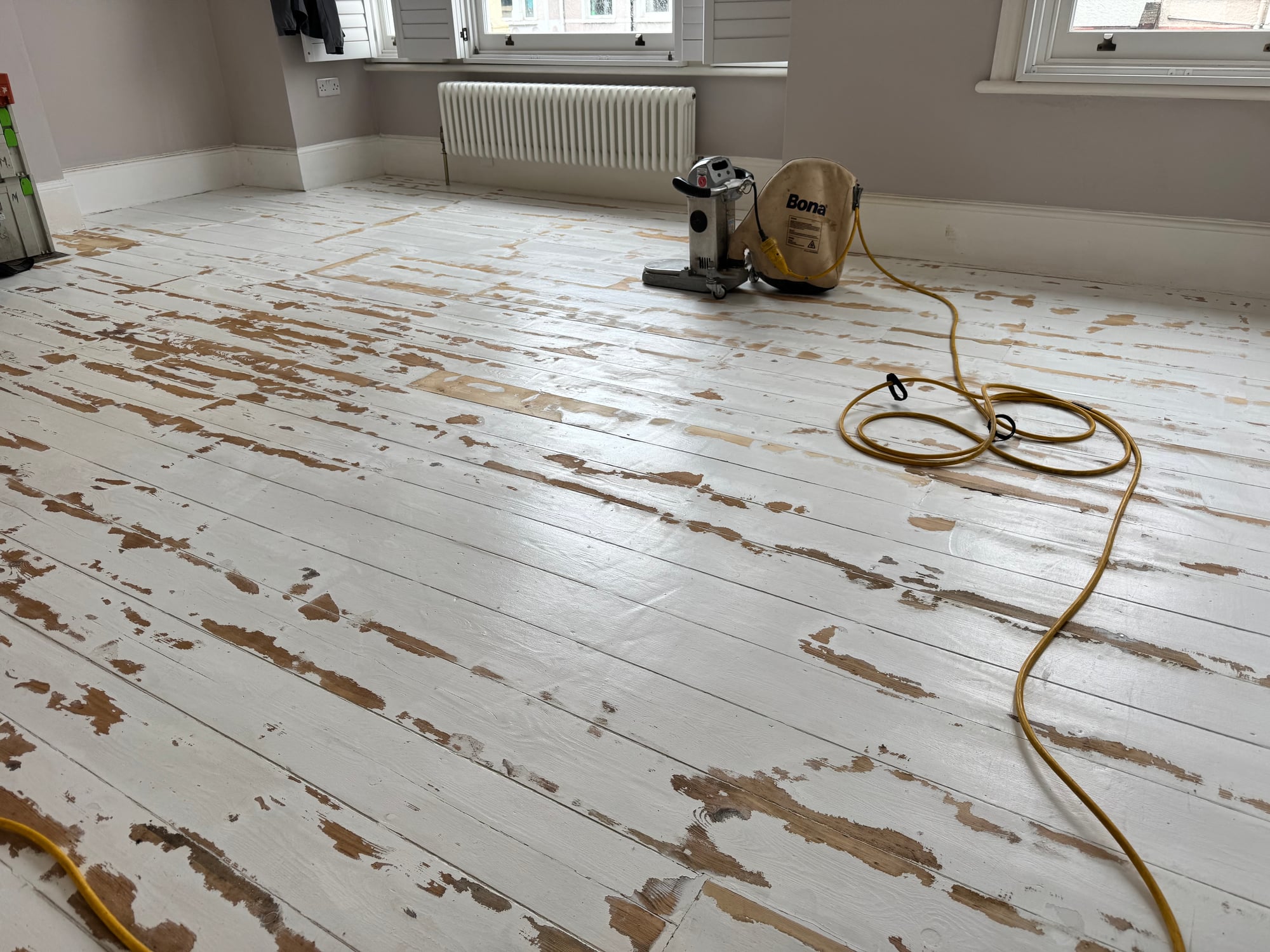 Parquet floor in progress