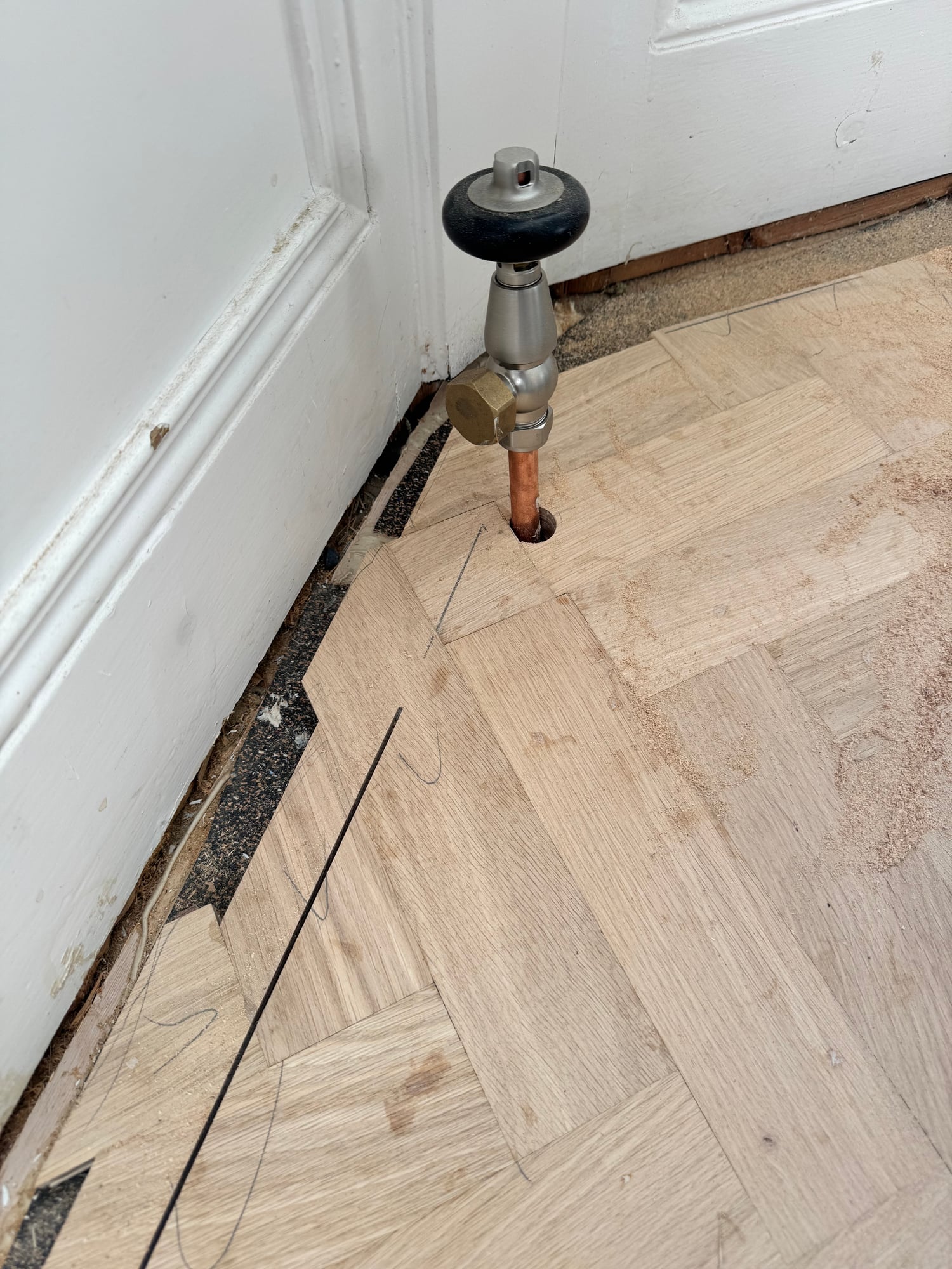 Restored oak floor