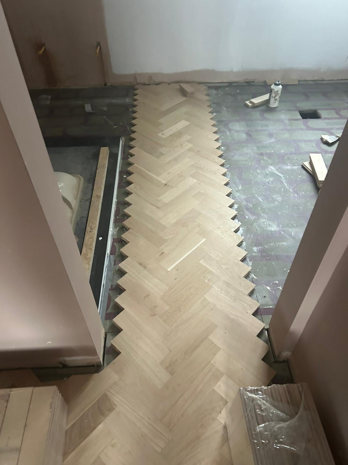 Refinished floor project