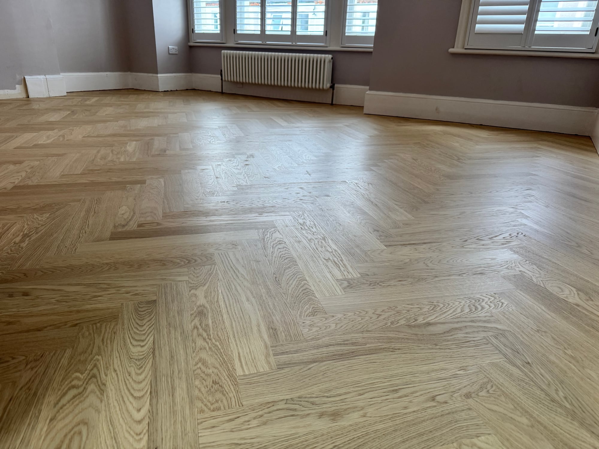 Herringbone parquet detail