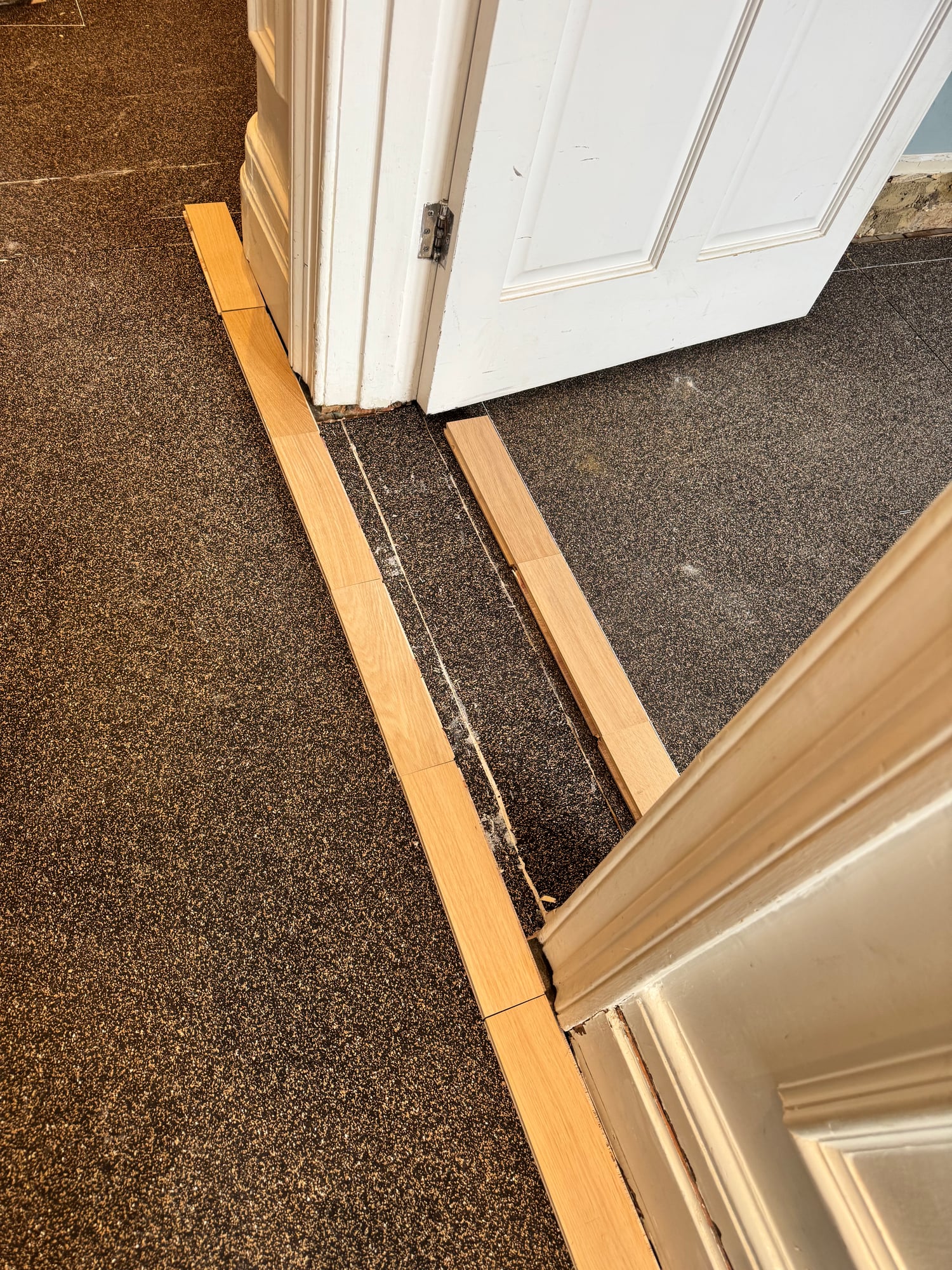 Restored oak floor detail