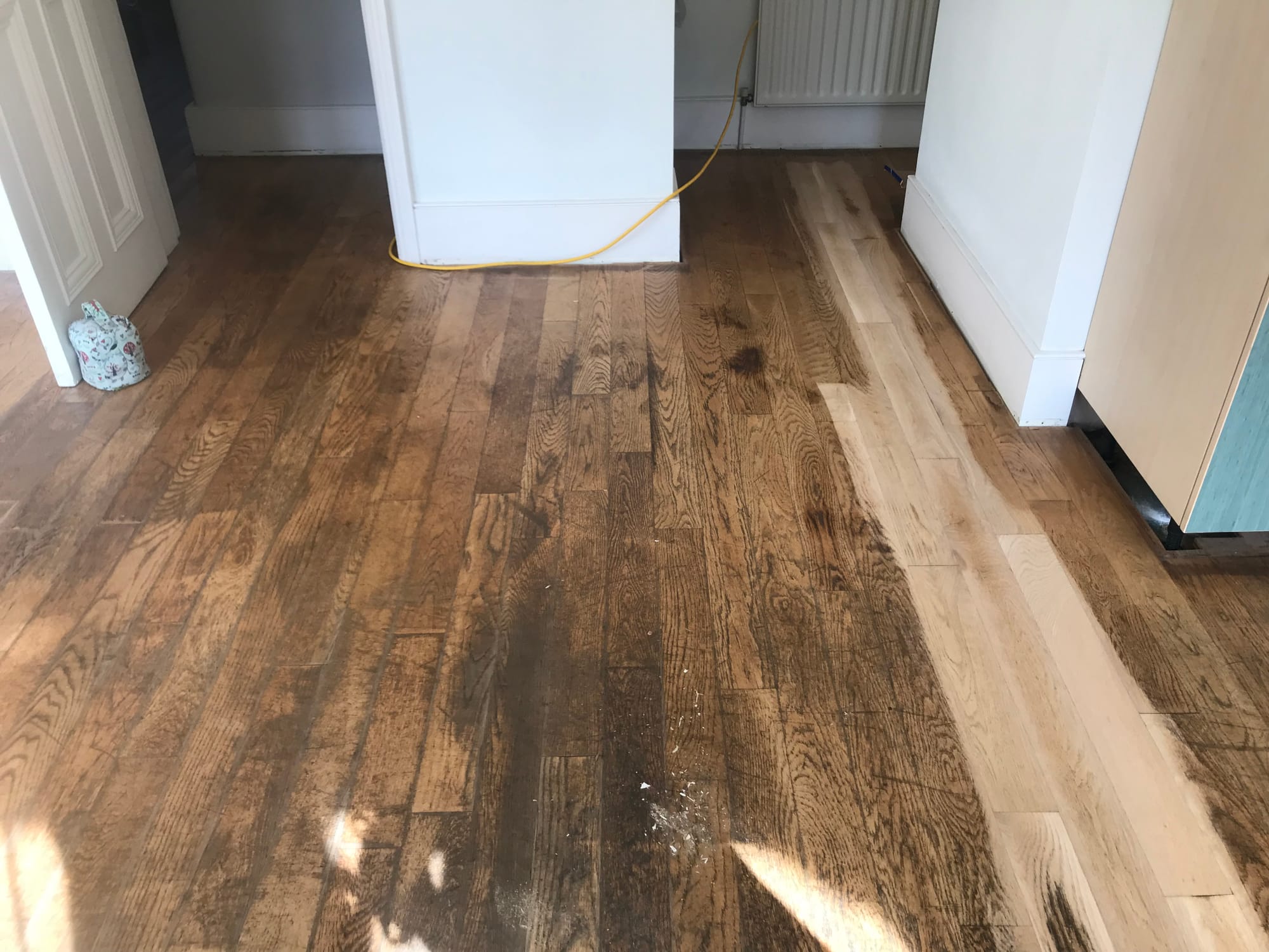Floor sanding before and after — project 13 — before