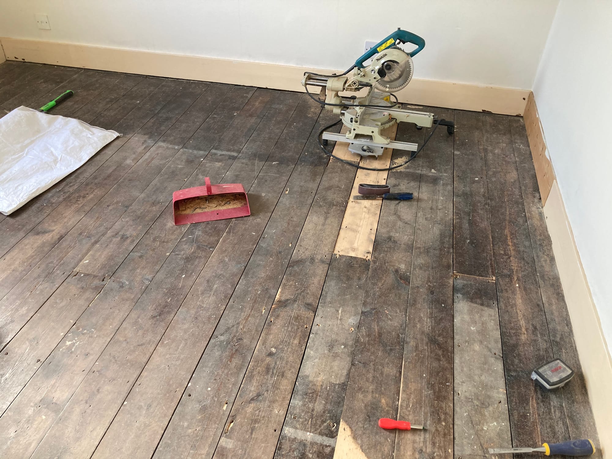 Floor sanding before and after — project 3 — before
