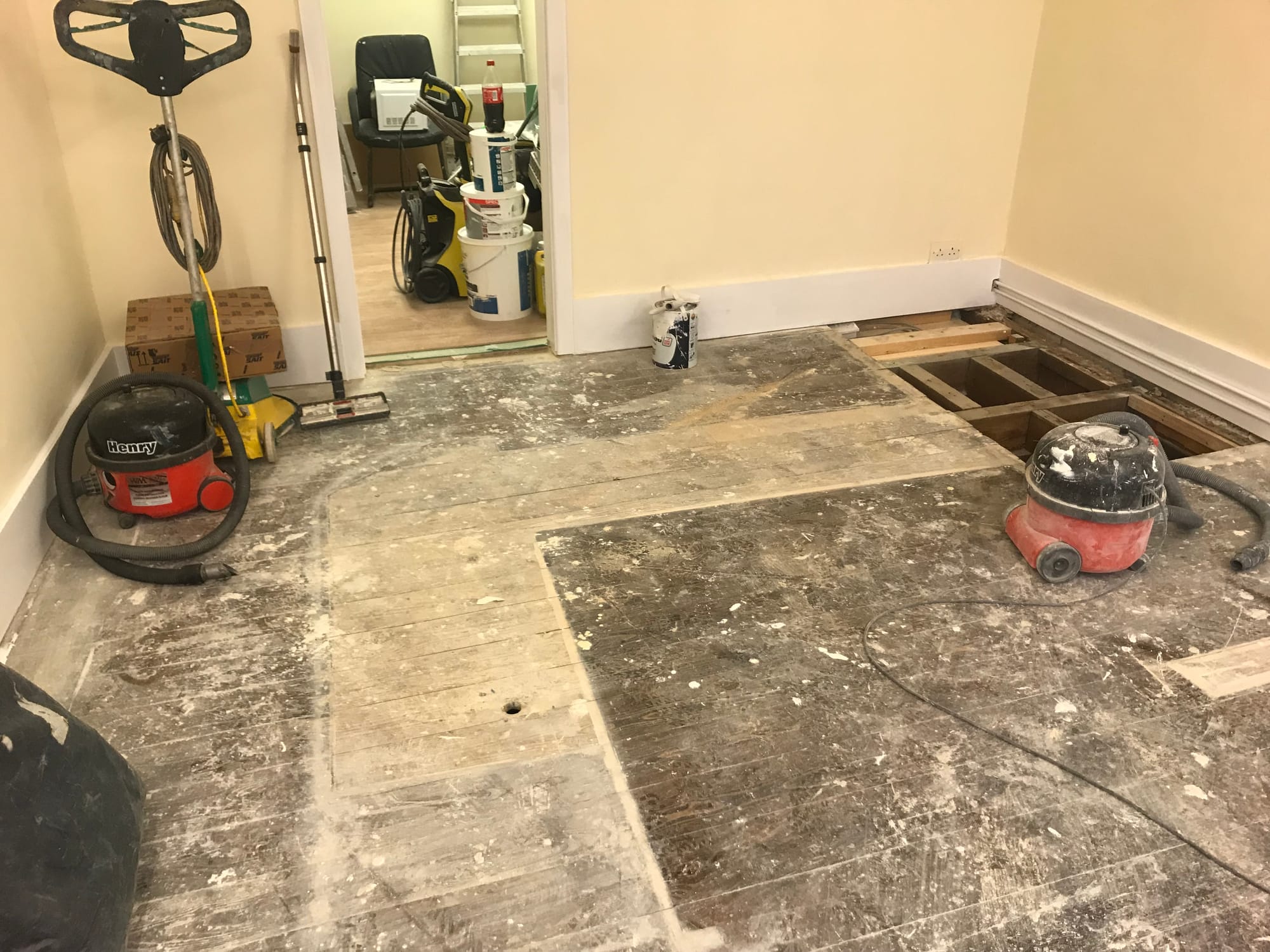 Floor sanding before and after — project 9 — before