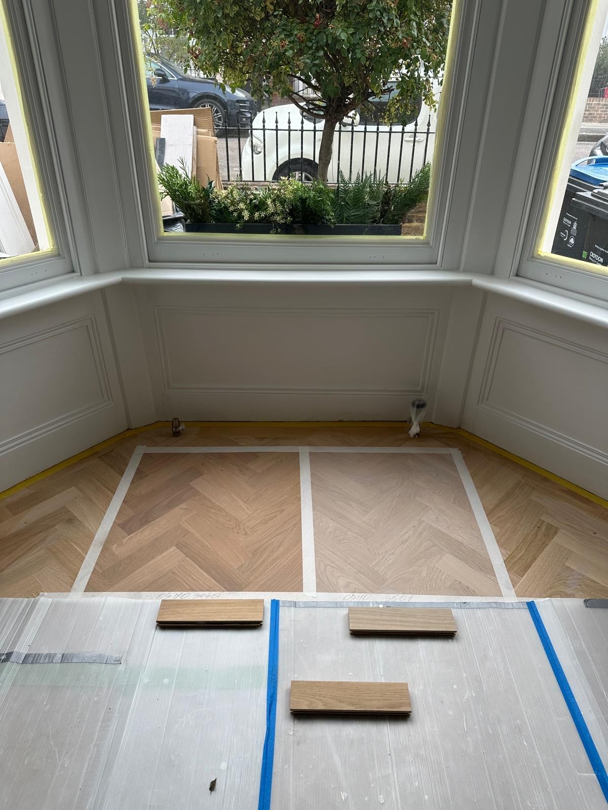 Refinished floor project